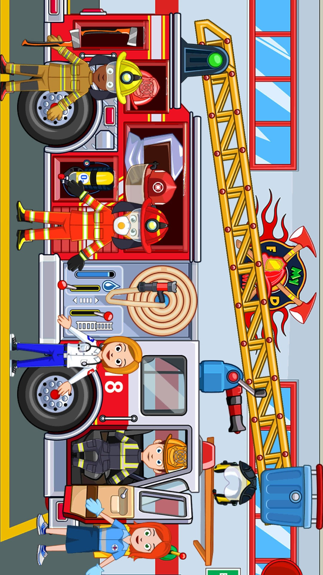 我的小镇消防员游戏